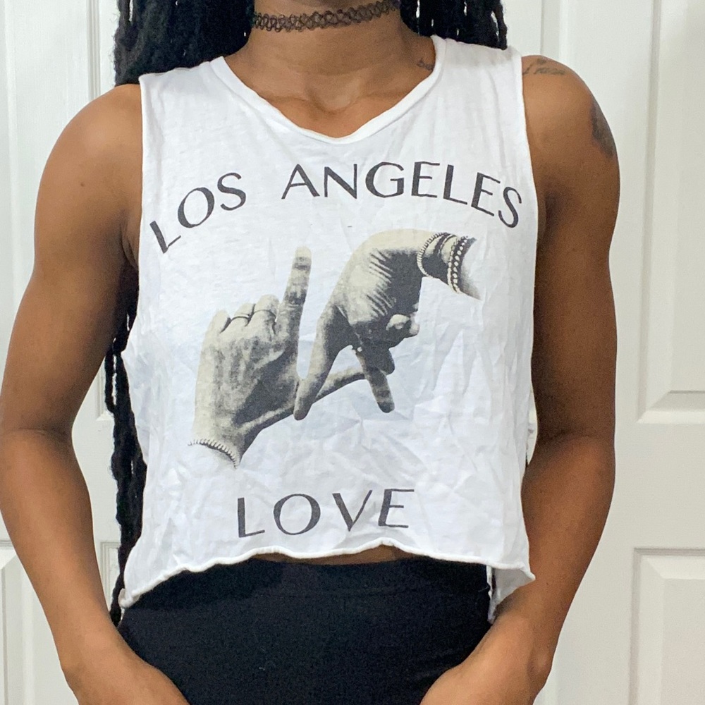 Sleeveless LA Crop Top